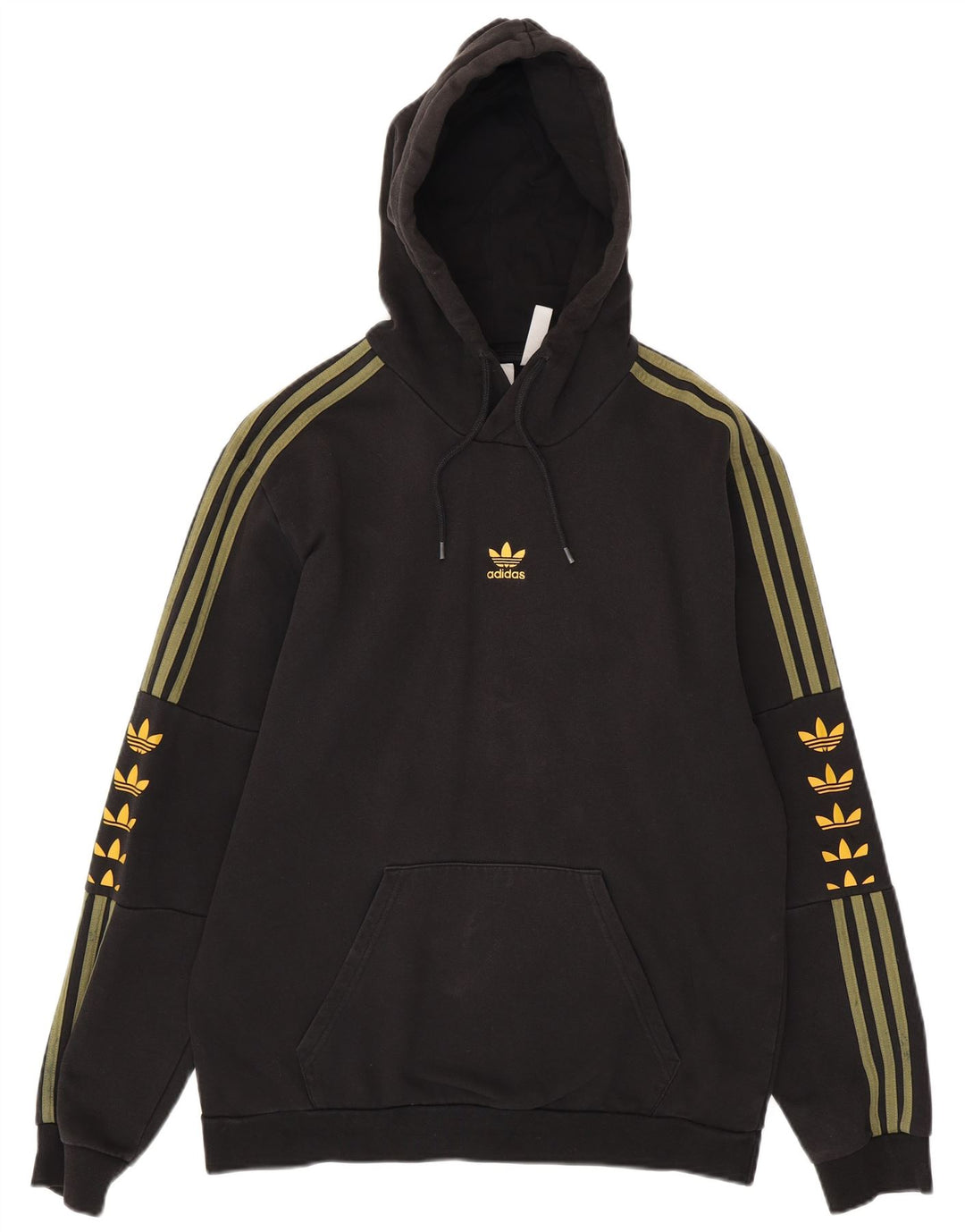 ADIDAS Herren Graphic Hoodie Pullover Mittelschwarze Baumwolle