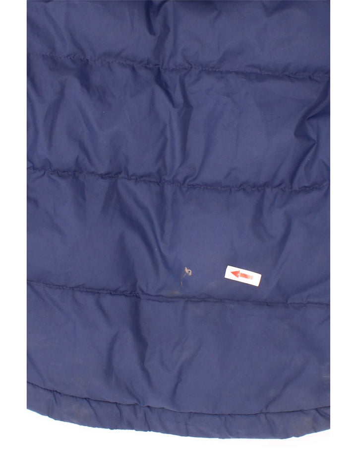 Timberland wattierte Jungenjacke mit Kapuze, 4–5 Jahre, marineblaues Polyester