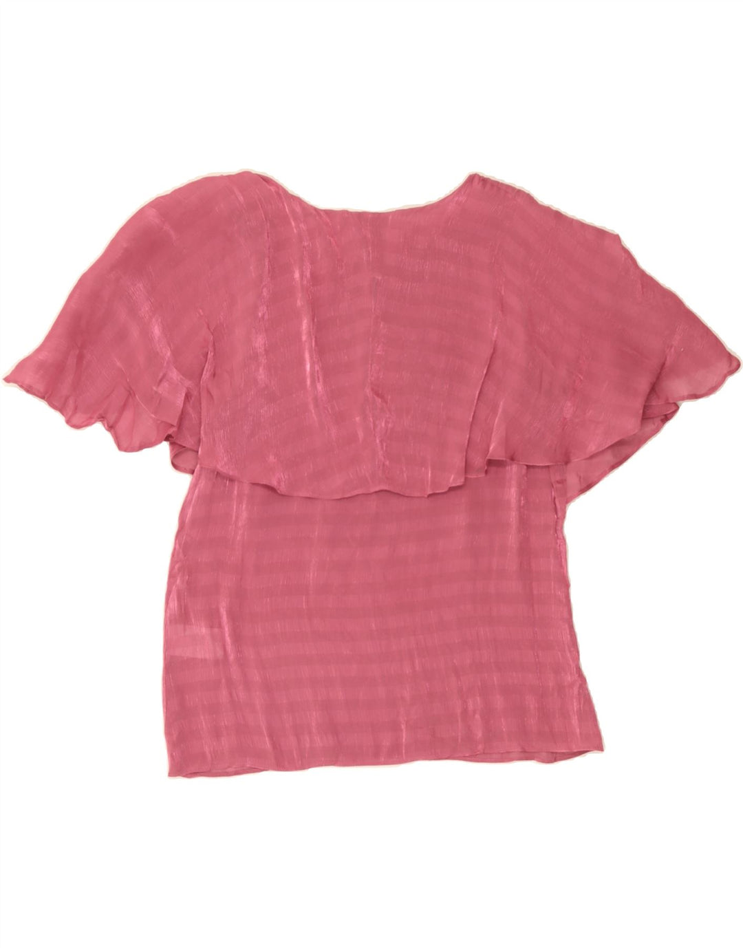 DKNY Womens Blouse Top UK 14 Medium Pink Polyester Vintage Dkny and Second-Hand Dkny from Messina Hembry 