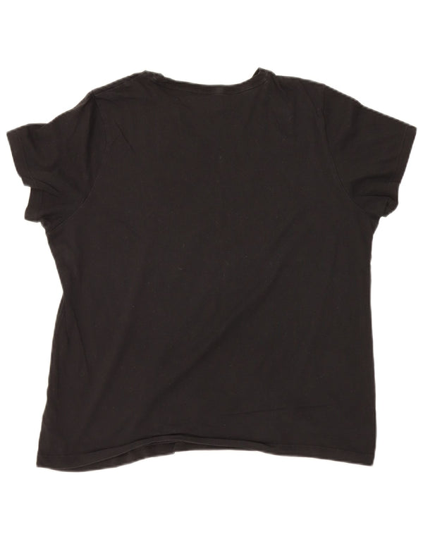 Puma Damen Grafik T-Shirt Top UK 18 XL Schwarz