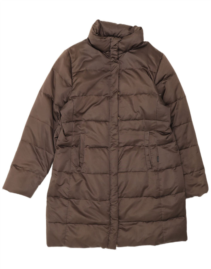 Moncler Damen gepolsterter Mantel Größe 3 Large Braun