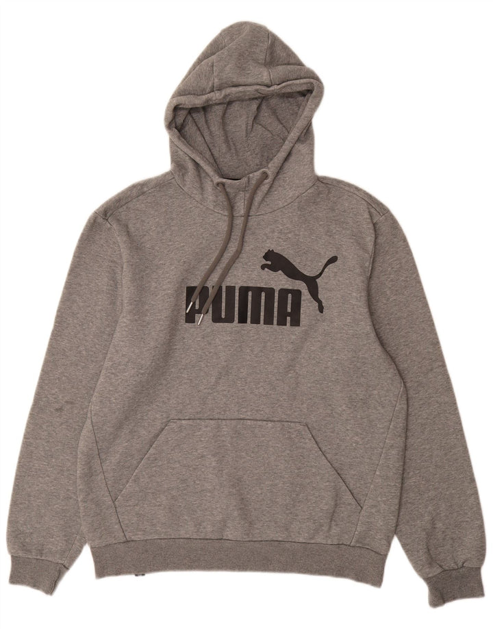 PUMA Herren Graphic Hoodie Pullover mittelgraue Baumwolle