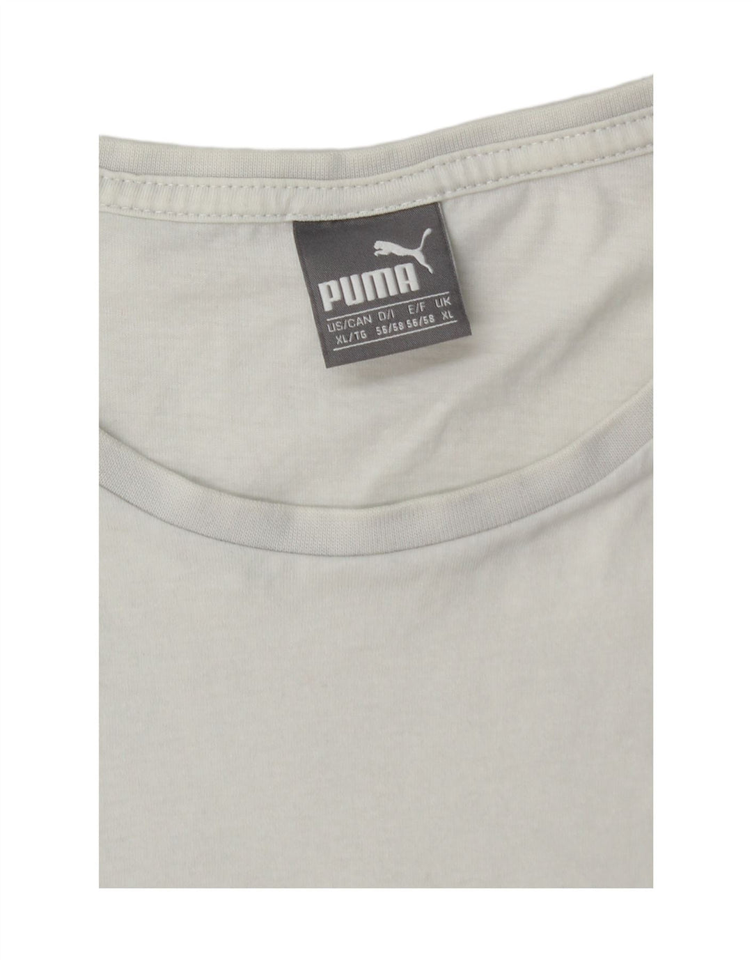 PUMA Mens T-Shirt Top XL White