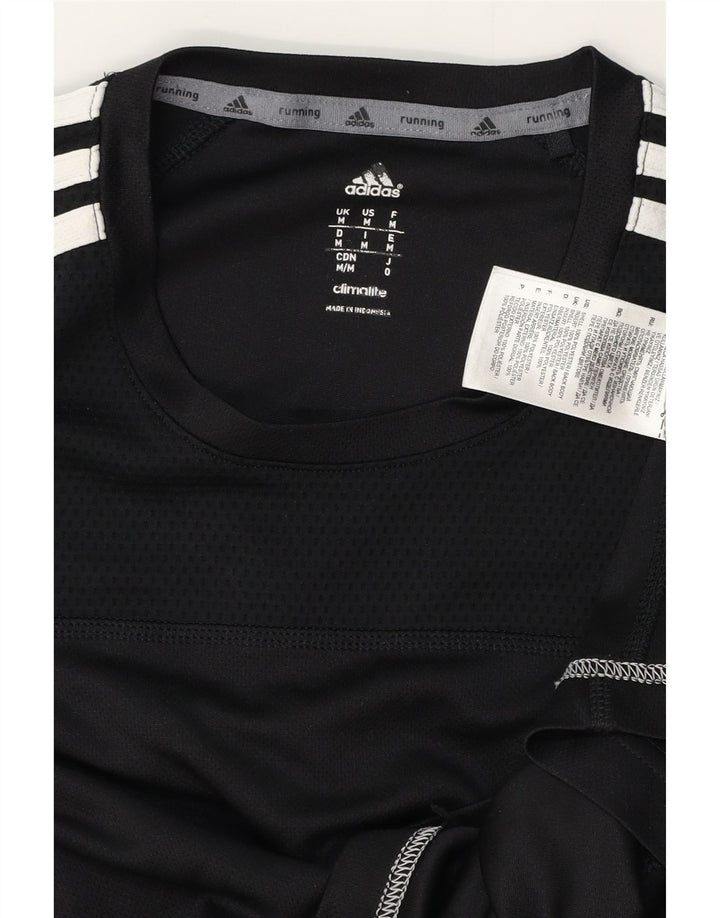 ADIDAS Herren Climalite T-Shirt Top Medium Schwarz Polyester