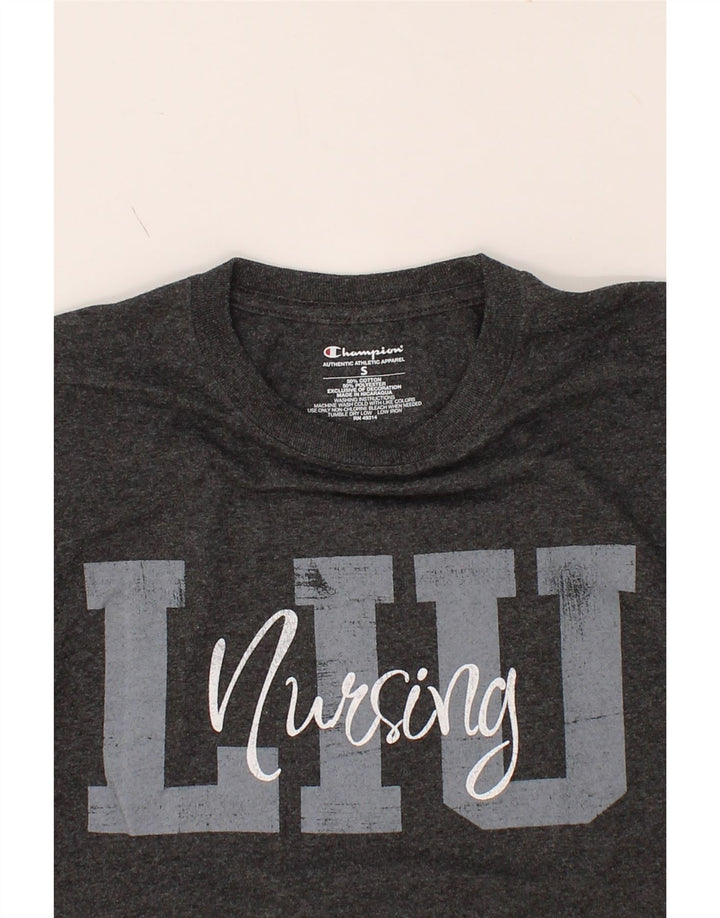 CHAMPION Mens Graphic T-Shirt Top Small Grey Cotton Vintage Champion and Second-Hand Champion from Messina Hembry 