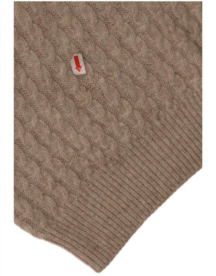 ST. ANDREWS Damen Strickjacke UK 18 XL Beige Angora