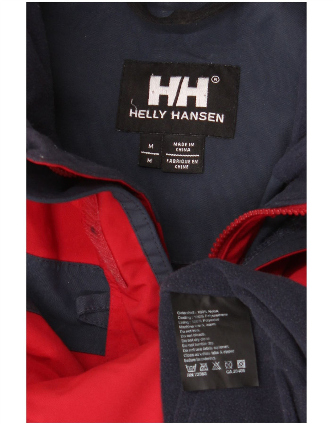 HELLY HANSEN Herren Windjacke UK 38 Mittelrotes Colourblock-Nylon