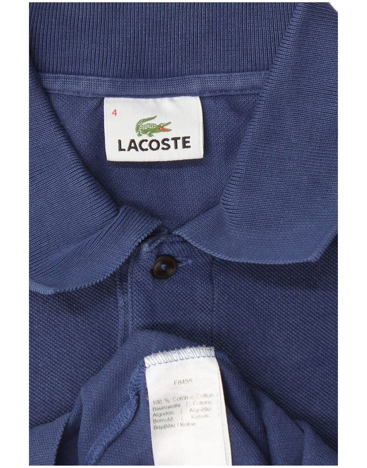 LACOSTE Herren-Poloshirt, Größe 4, mittelgroß, marineblau, Baumwolle