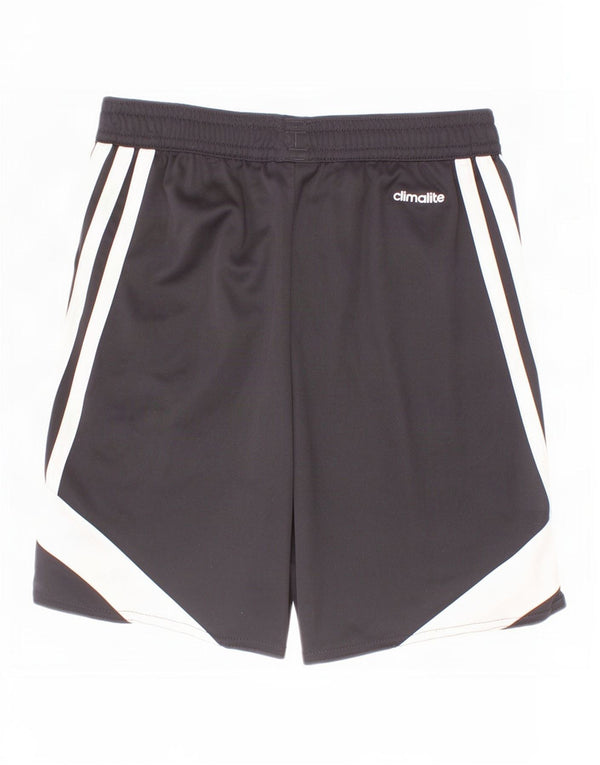 Adidas Climalite Sportshorts für Jungen, 9–10 Jahre, mittelgroß, Schwarz, Farbblock