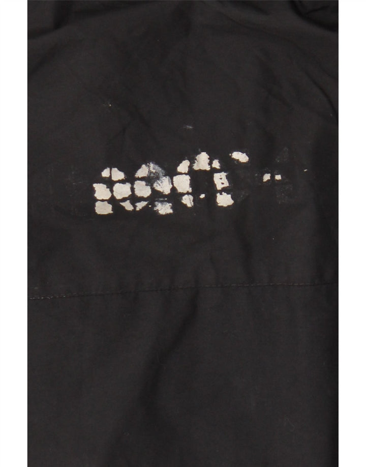 Nike Jungen-Regenjacke mit grafischer Kapuze, 12–13 Jahre, groß, schwarz, geometrisch