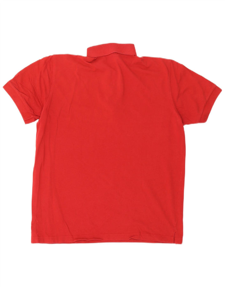 Hugo Boss Herren-Poloshirt aus mittelroter Baumwolle