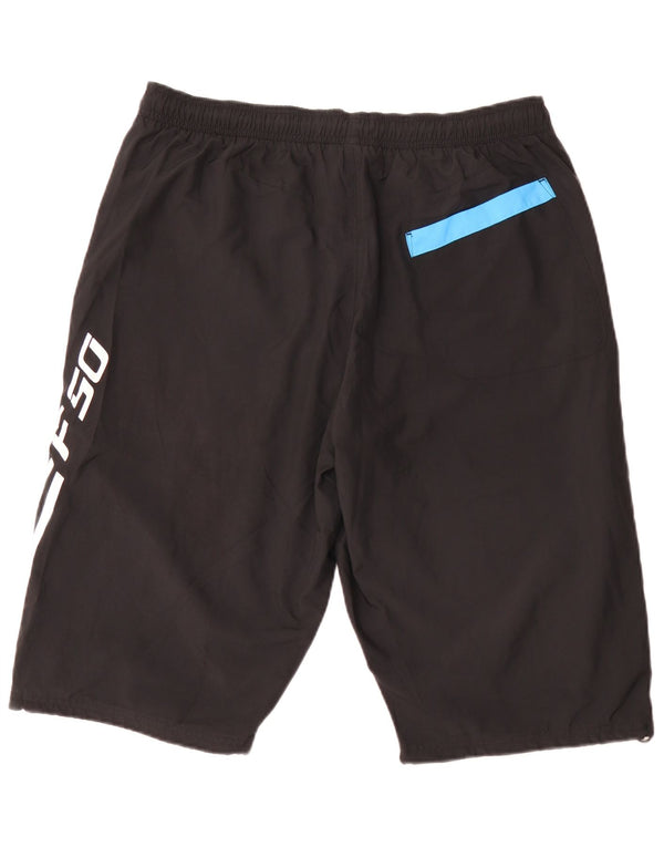 Adidas Mens F50 Graphic Bermuda Sport Shorts Large Black Polyester