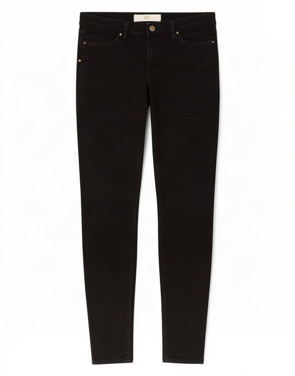 Zara Damen Skinny Jeans EU 38 Small W28 L29 Schwarze Baumwolle