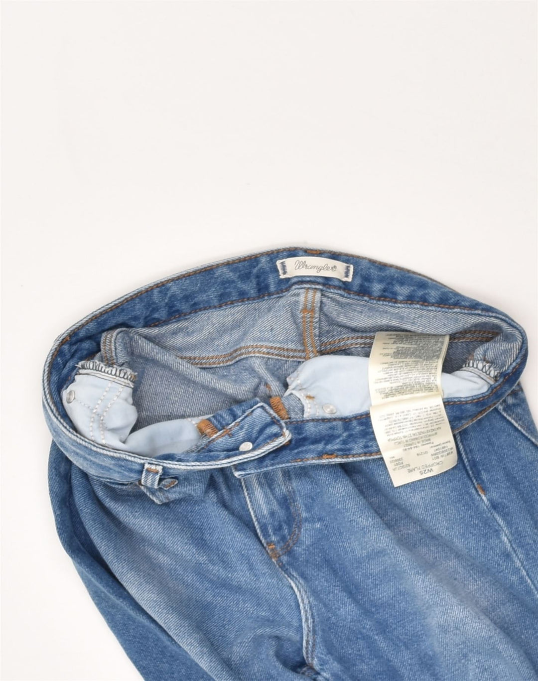 WRANGLER Womens Bootcut Jeans W25 L25 Blue Cotton | Vintage Wrangler | Thrift | Second-Hand Wrangler | Used Clothing | Messina Hembry 