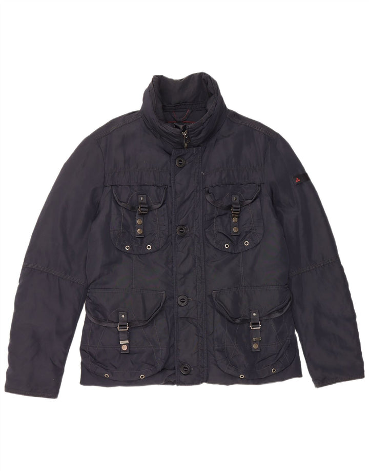 PEUTEREY Herren-Utility-Jacke UK 38 Medium Navy Blue Polyamid