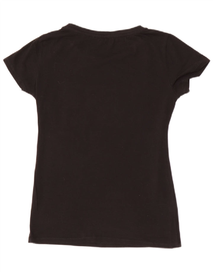 Liu Jo Grafik-T-Shirt für Damen, UK 10, Größe S, Schwarz