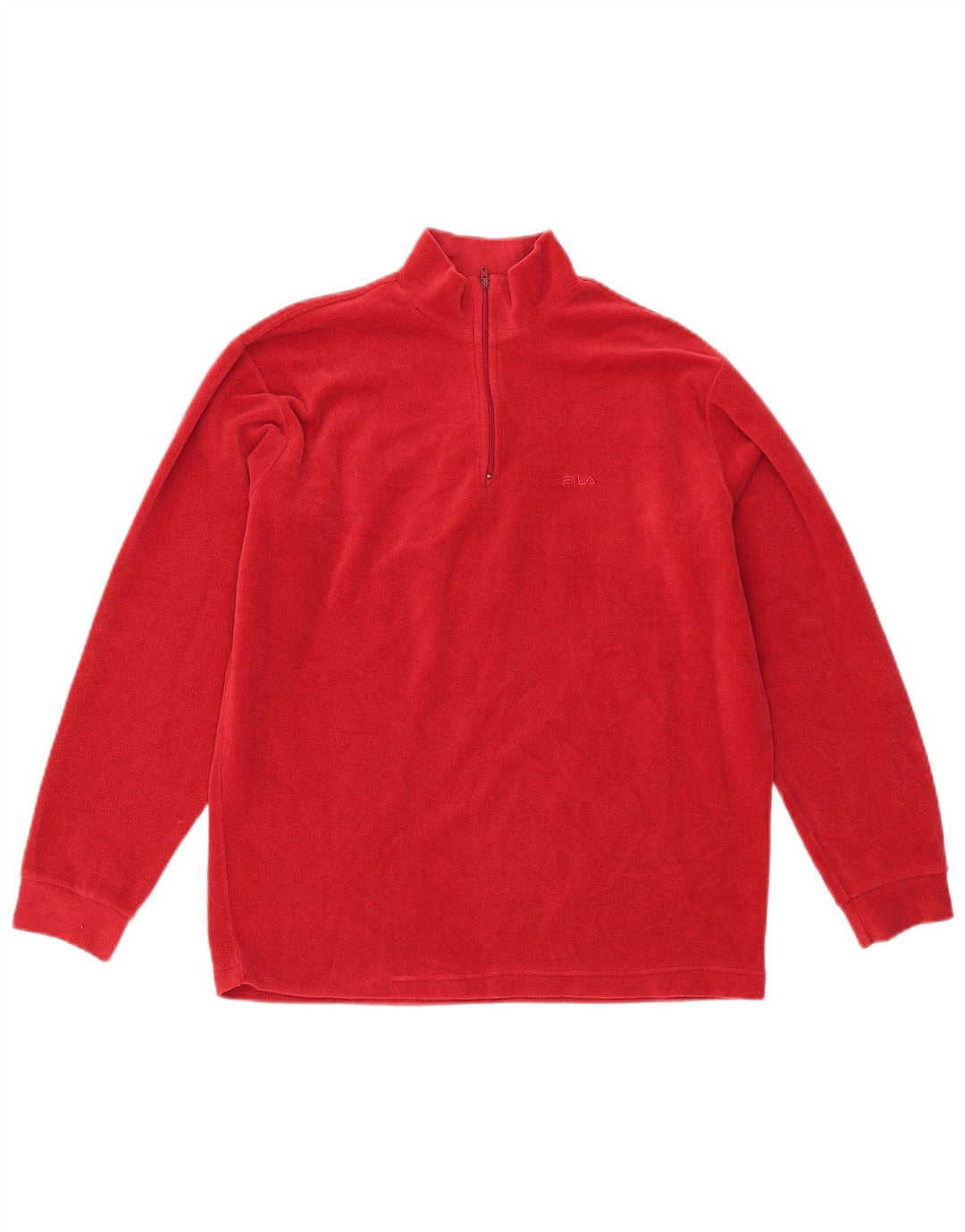 Fila Jungen-Fleecepullover mit Reißverschluss am Hals, 13–14 Jahre, XL, Rot