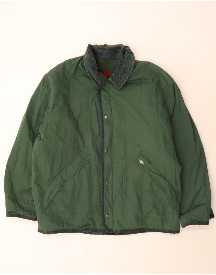 Vintage Herren Wendejacke UK 44 2XL Grün kariert