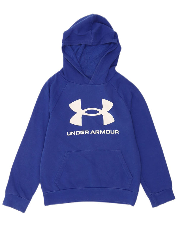 Under Armour Mädchen Cold Gear Graphic Hoodie Pullover 9–10 Jahre Mittelblau