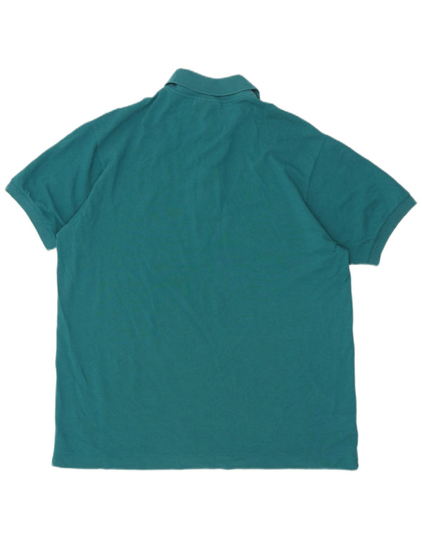Lacoste Herren-Poloshirt mit klassischer Passform, Größe 6 XL, türkisfarbene Baumwolle
