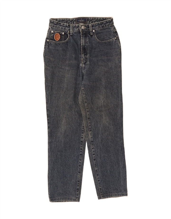 TRUSSARDI Womens Tapered Jeans W31 L28 Blue Cotton Vintage Trussardi and Second-Hand Trussardi from Messina Hembry 