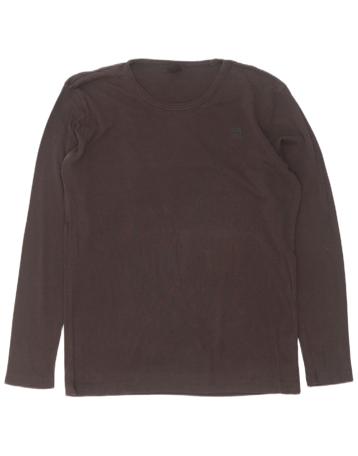 G-Star Herren-Oberteil, langärmelig, mittelschwarz, Baumwolle
