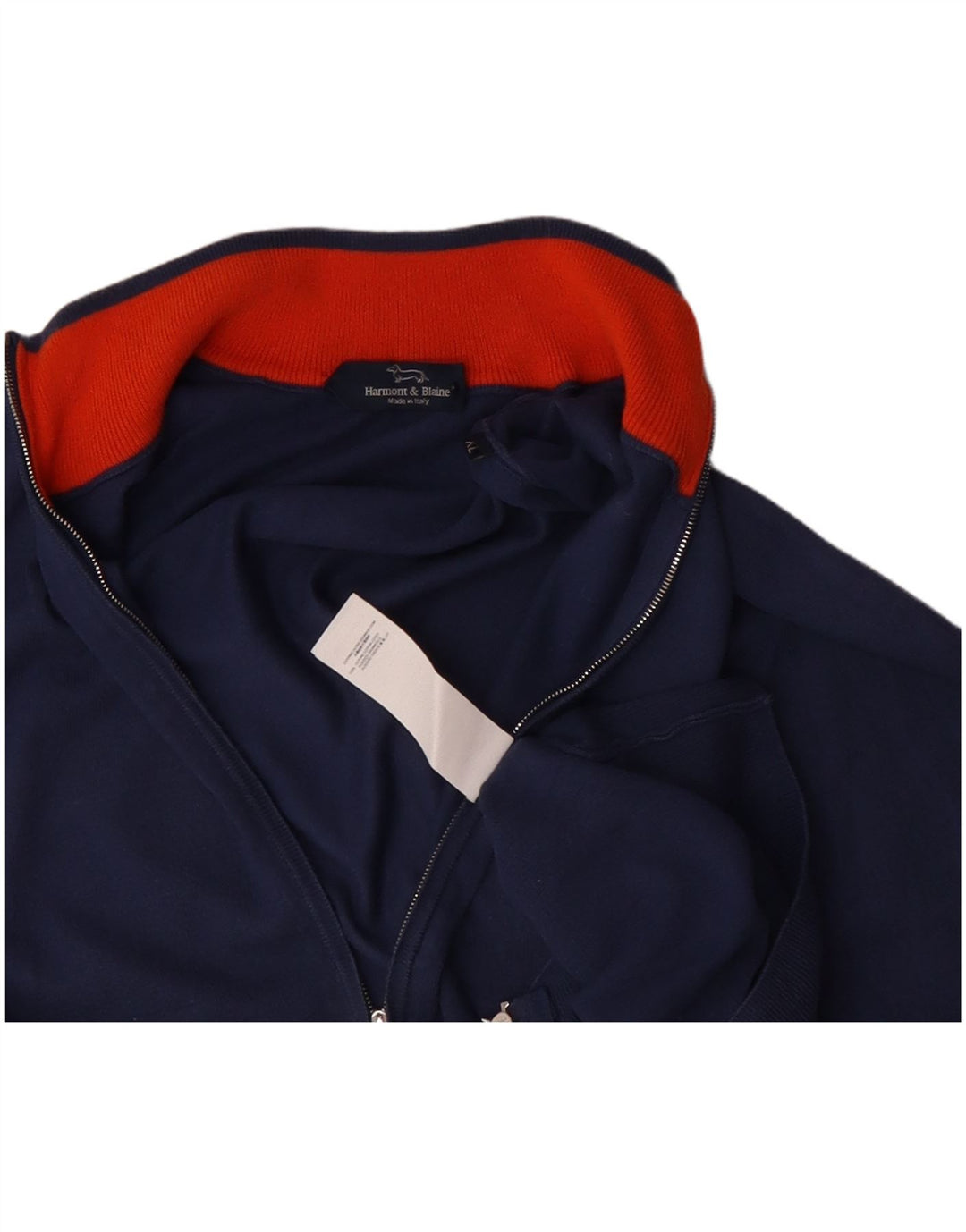 Harmont & Blaine Herren-Strickjacke XL aus marineblauer Baumwolle