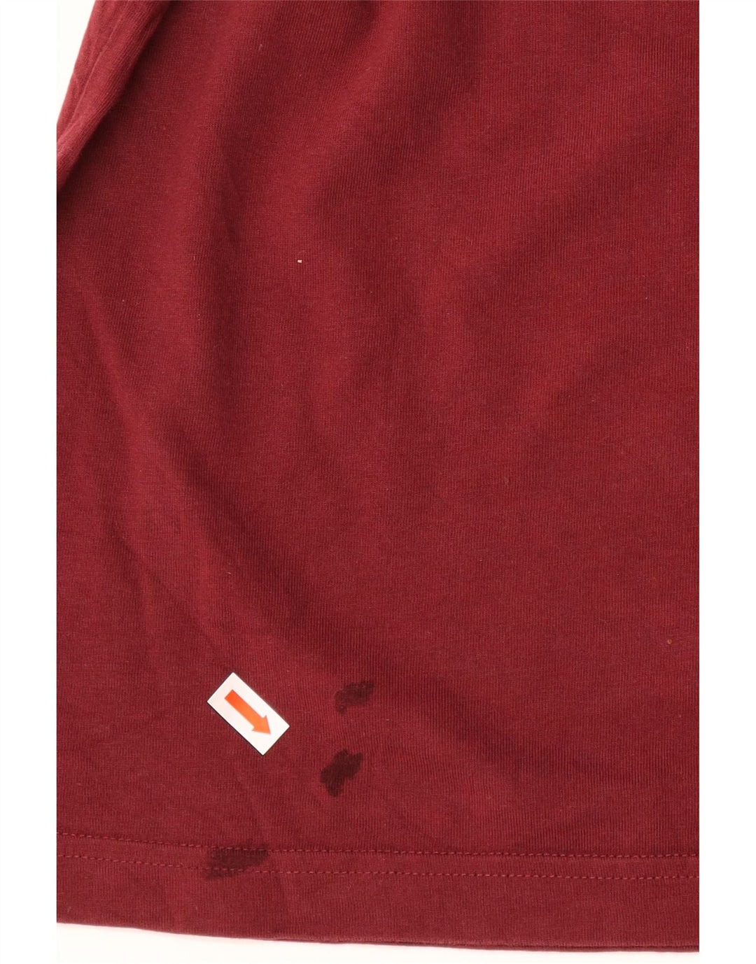 Calvin Klein Herren Grafik-T-Shirt-Oberteil aus mittelroter Baumwolle