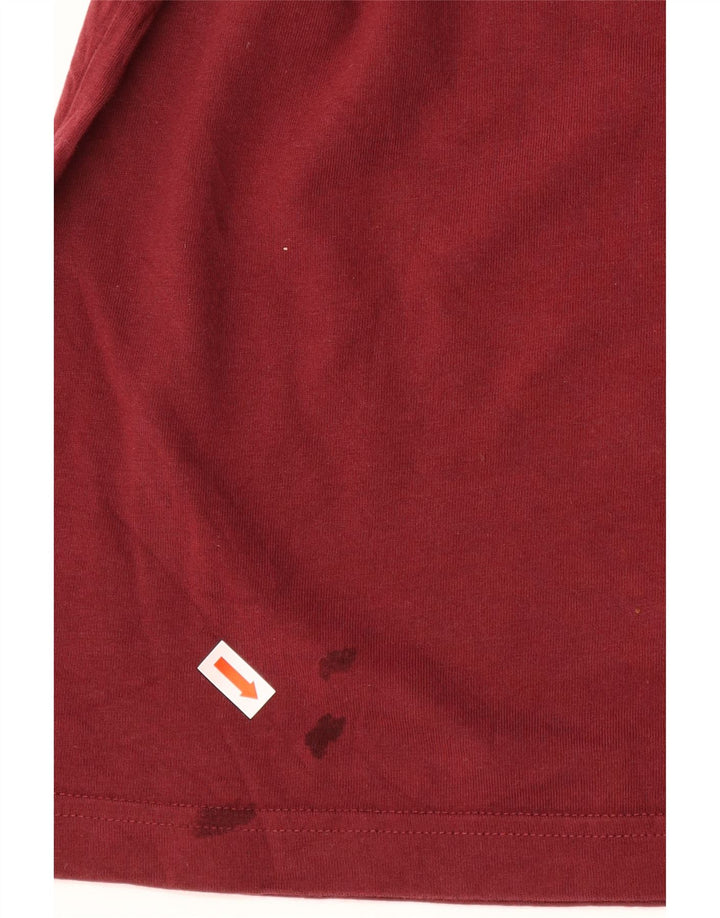 Calvin Klein Herren Grafik-T-Shirt-Oberteil aus mittelroter Baumwolle