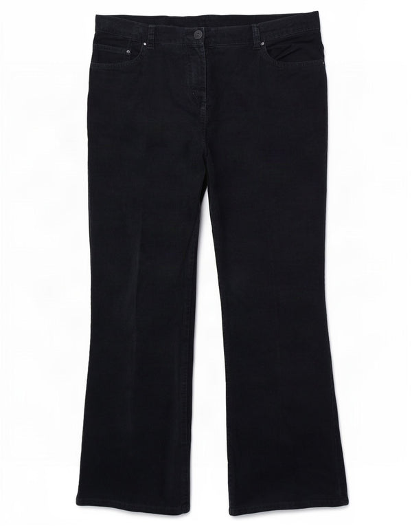 Marks & Spencer Damen Bootcut-Cordhose UK 18 XL W38 L29 Marineblau