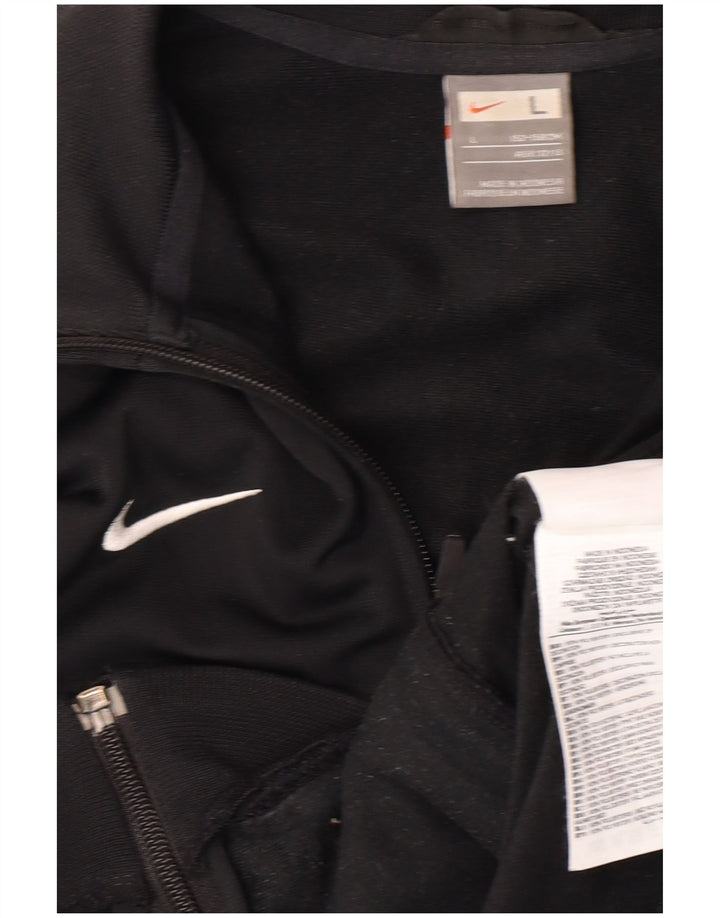 NIKE Jungen Inter Mailand Trainingsanzug, Oberjacke, 12–13 Jahre, schwarzes Polyester