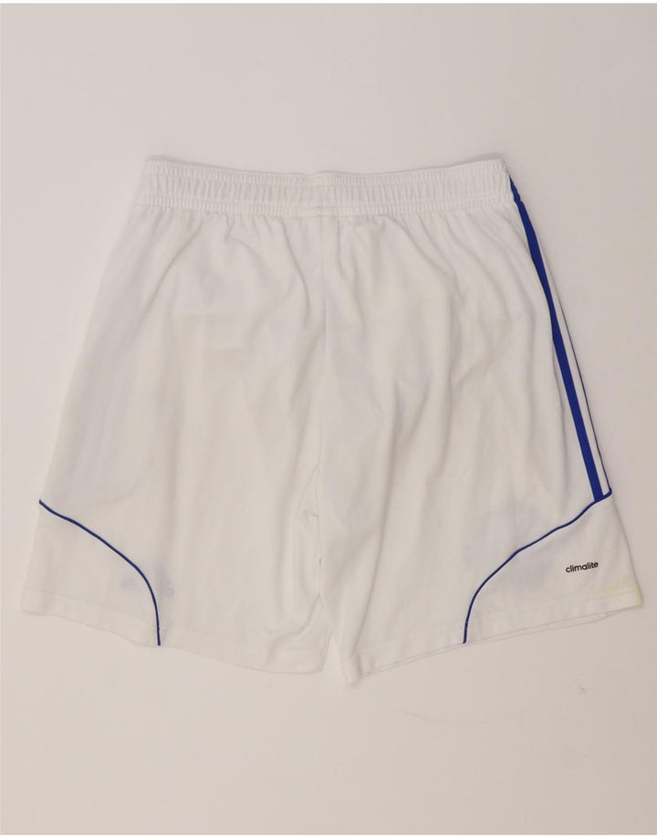 Adidas Herren Climalite Graphic Sport Shorts Großes weißes Polyester