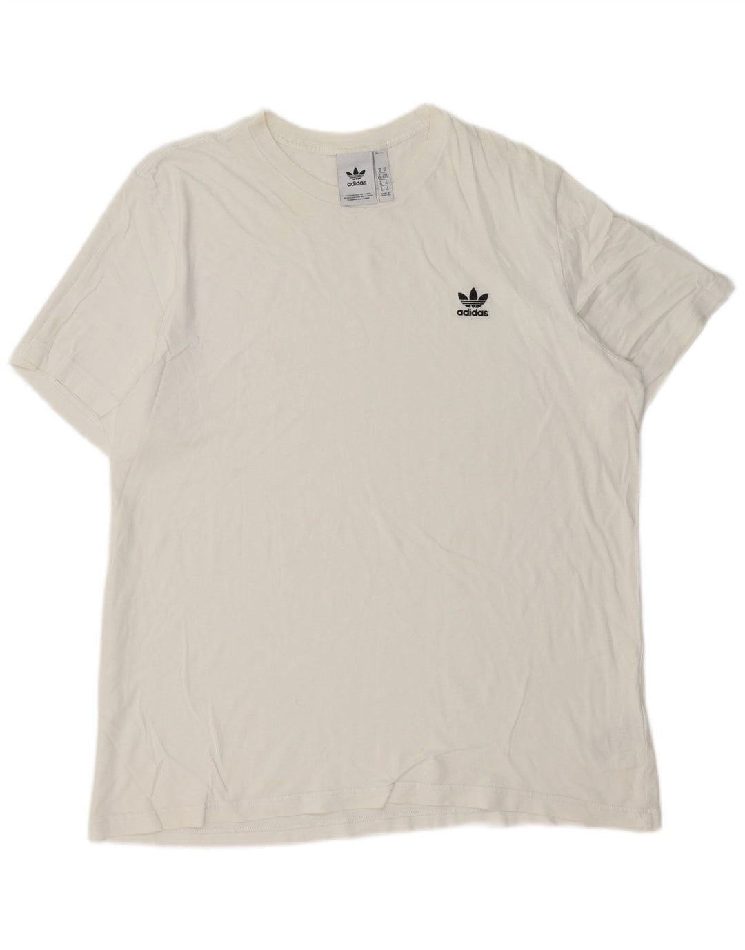 Adidas Herren T-Shirt Top XL Weiß Baumwolle