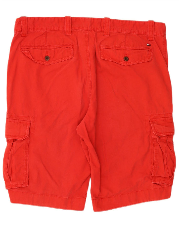 TOMMY HILFIGER Herren Cargo Shorts W36 Große rote Baumwolle