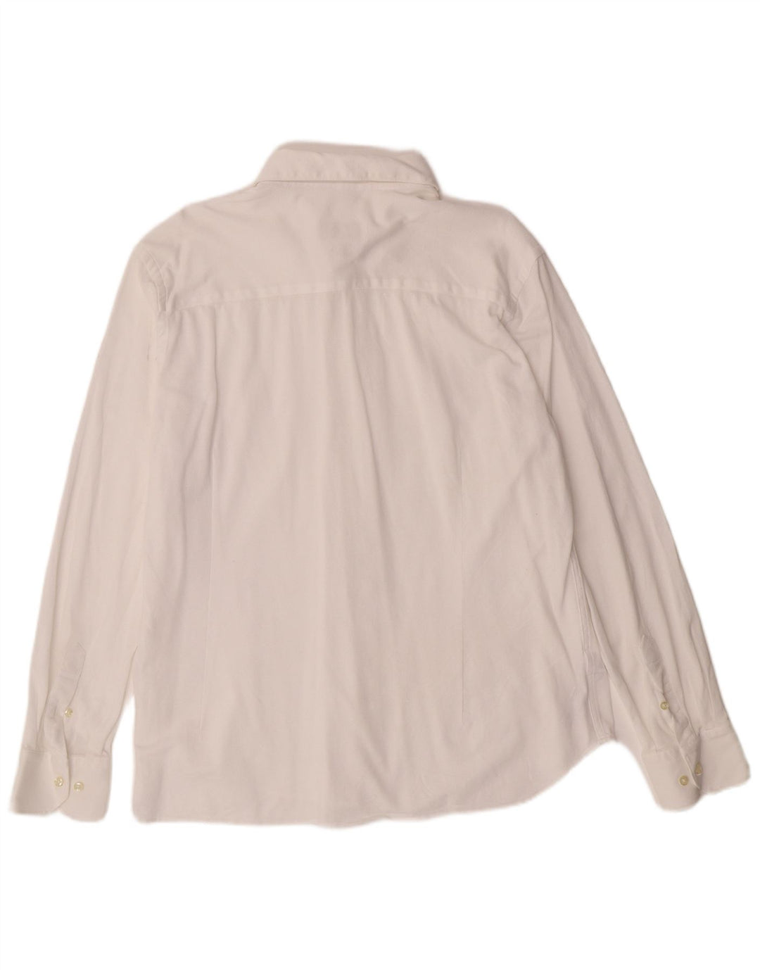 Massimo Dutti Herrenhemd 2XL Weiße Baumwolle