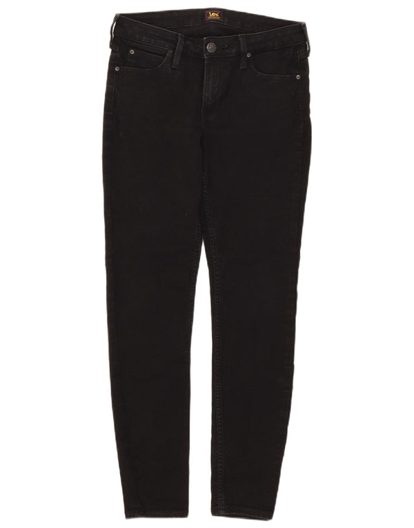 Lee Damen Scarlett Skinny Jeans W29 L27 Schwarze Baumwolle