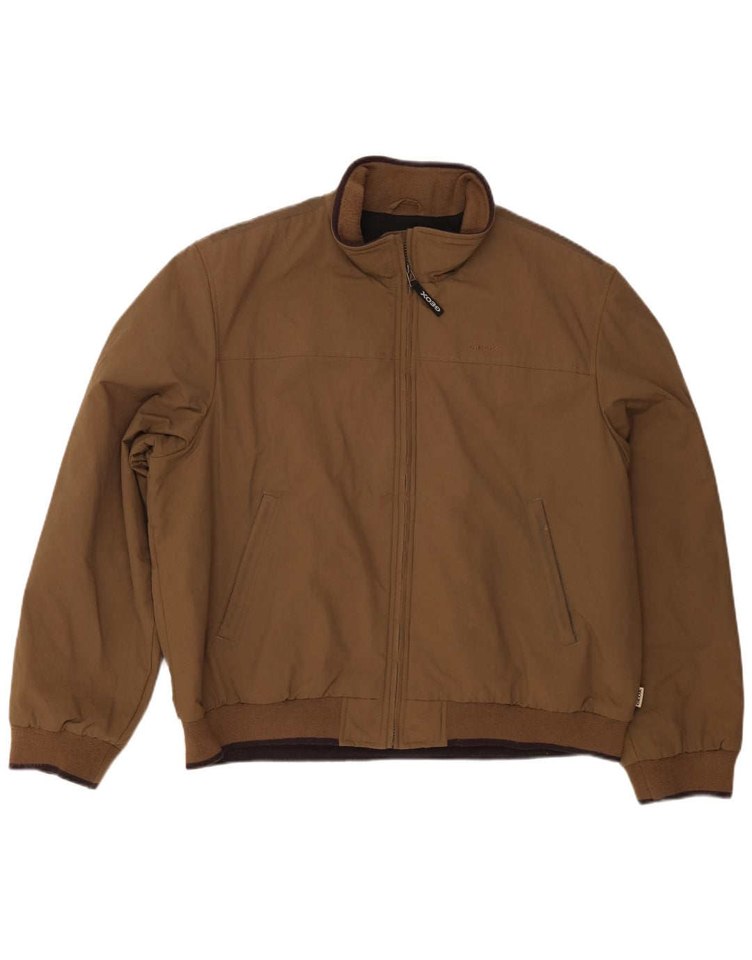 Geox Respira Herren Bomberjacke UK 48 4XL Braunes Nylon
