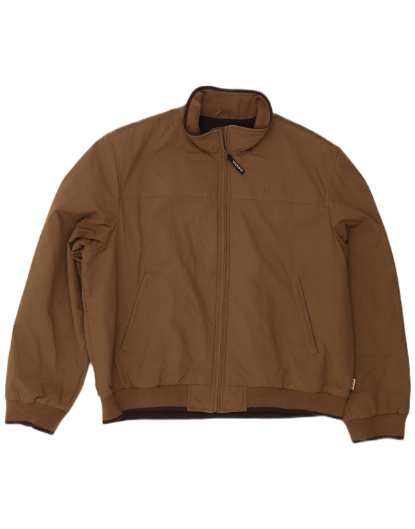 Geox Respira Herren Bomberjacke UK 48 4XL Braunes Nylon