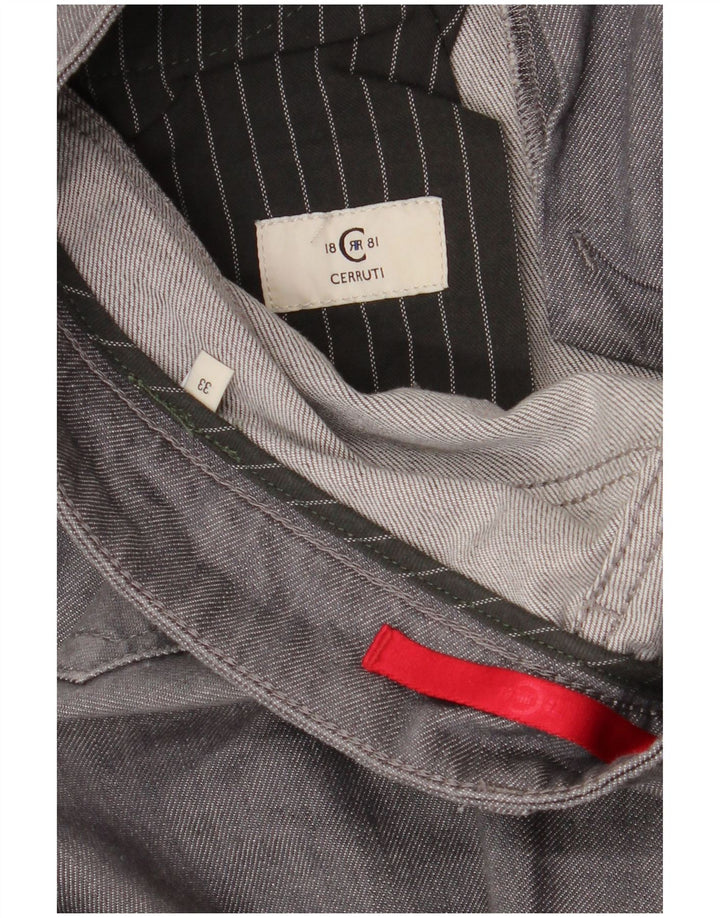 Cerruti 1881 Herren Straight Jeans W33 L29 Grau