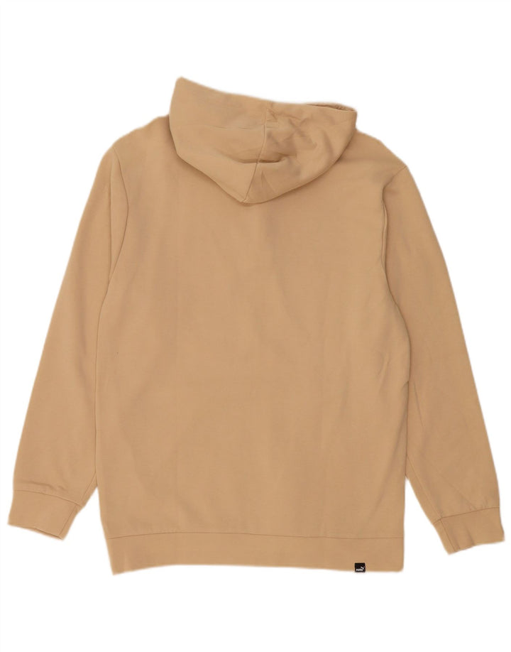 Puma Herren Kapuzenpullover mit Reißverschluss, Größe S, beige, Baumwolle