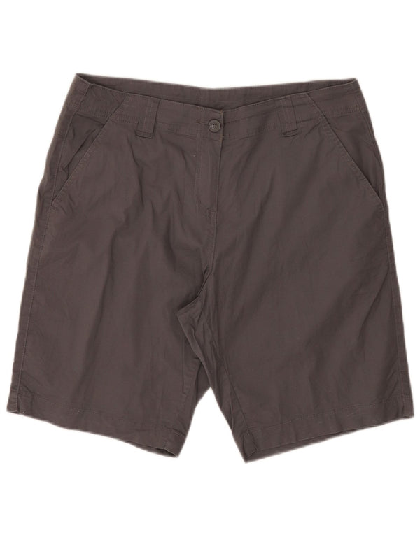 Mountain Warehouse Chino-Shorts für Damen, UK 14, Größe L, W34, graue Baumwolle