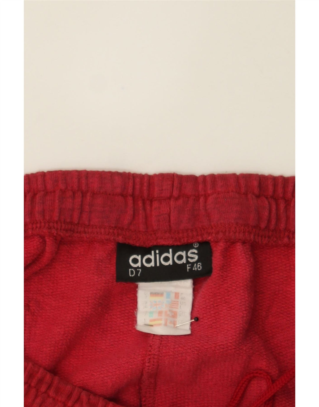 ADIDAS Mens Sport Shorts Large Red Vintage Adidas and Second-Hand Adidas from Messina Hembry 
