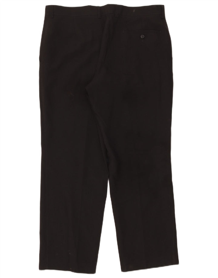 Gerade Herren-Chinohose von Marks & Spencer, W36, L29, Schwarz, Polyester