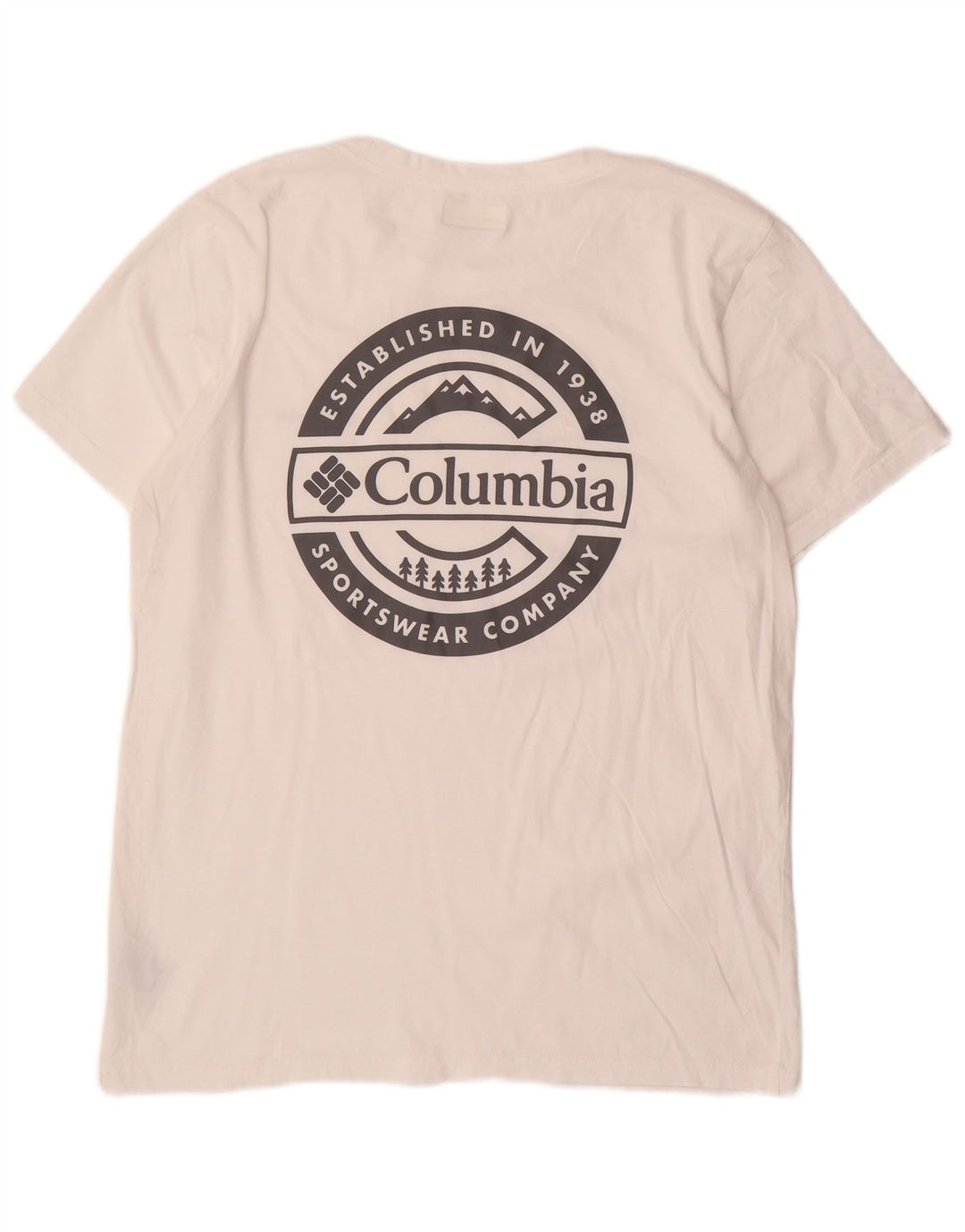 Columbia Herren-T-Shirt mit Grafik, groß, aus weißer Baumwolle