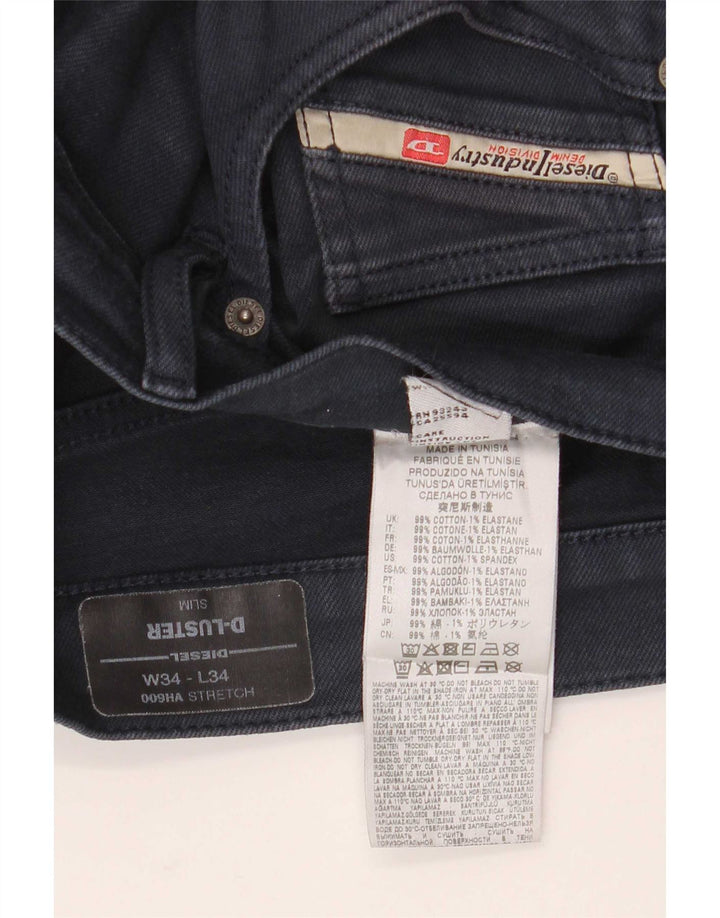 Diesel Herren D-Luster Slim Jeans W34 L34 Marineblau Baumwolle