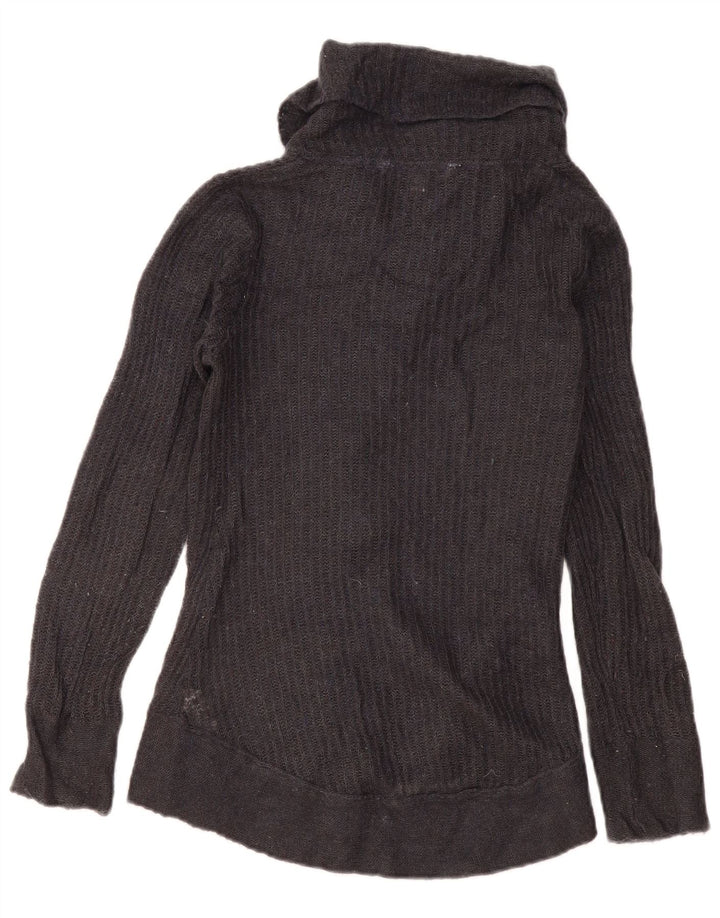 Fat Face Damen-Strickjacke, Gr. 10, Small, Grau, Acryl