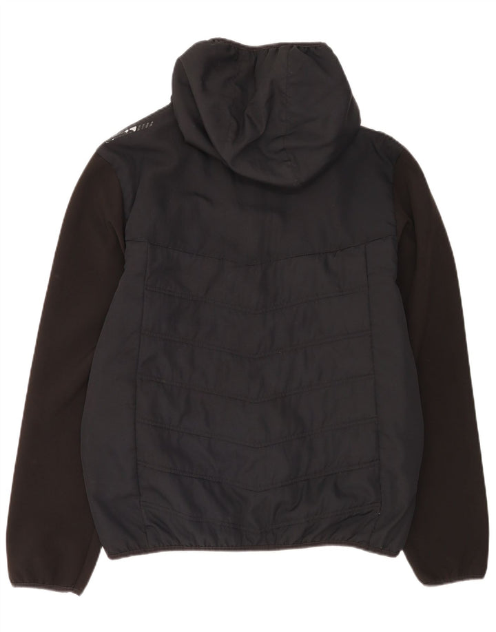 Ellesse Herren-Regenjacke mit Kapuze, UK 40, Größe L, Schwarz, Polyester