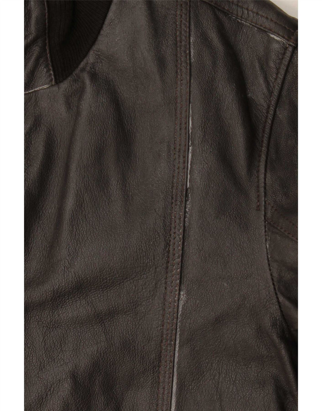 Vintage Herren Bomber Lederjacke UK 36 Kleines braunes Leder