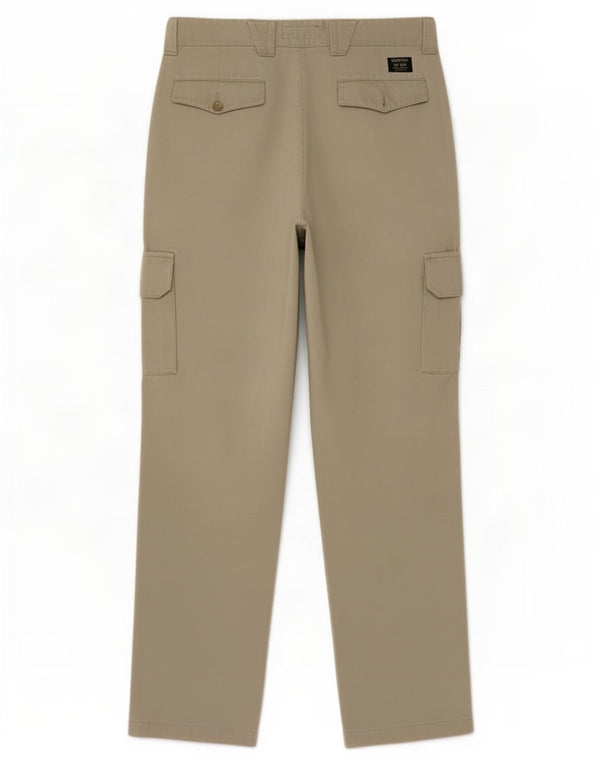 Lee Herren gerade Cargohose W34 L34 Khaki Baumwolle