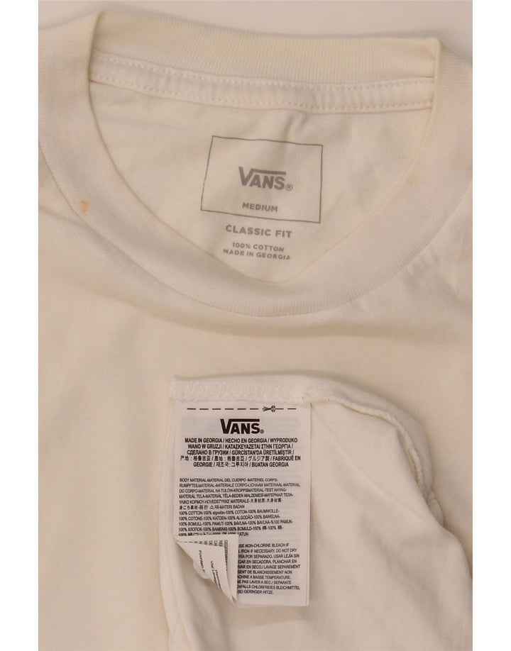 VANS Herren-T-Shirt mit klassischer Passform, Mittelweiß